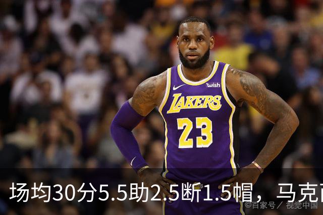 场均30分5.5助2.5断1.5帽，马克西开季两场命中率50%